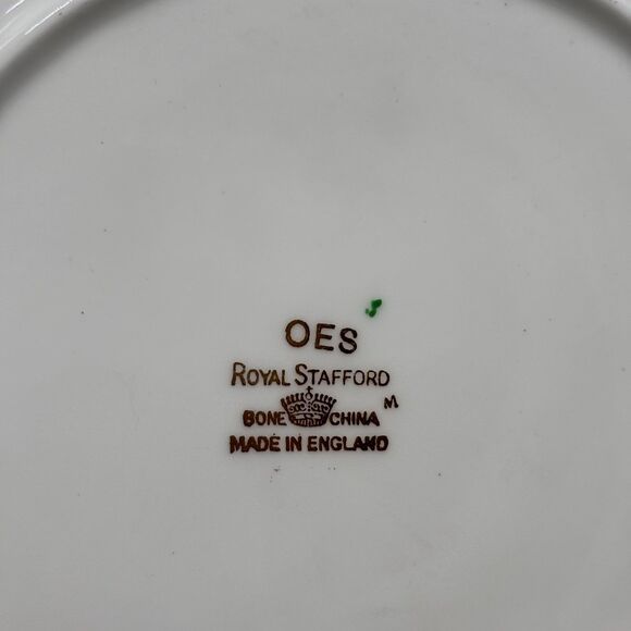Vintage 1960s Royal Stafford OES Bone China Plate Masonic Eastern Star Gold Trim - Picture 3 of 9